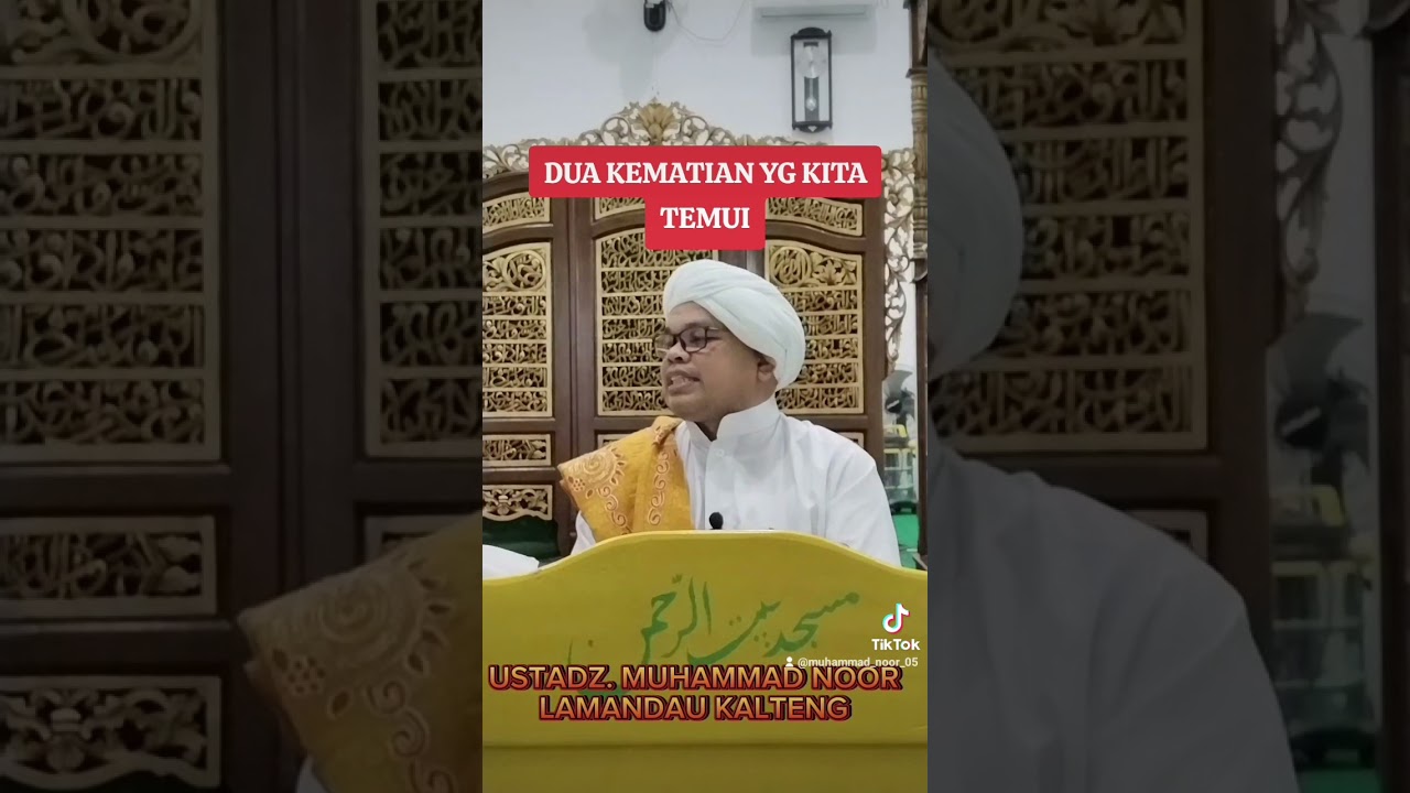 KEMATIN YG DIRASAKAN BAGI ORANG AHLI MA, RIFAH