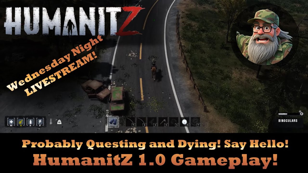 Probably Questing and Dying! Say Hello! HumanitZ Gameplay