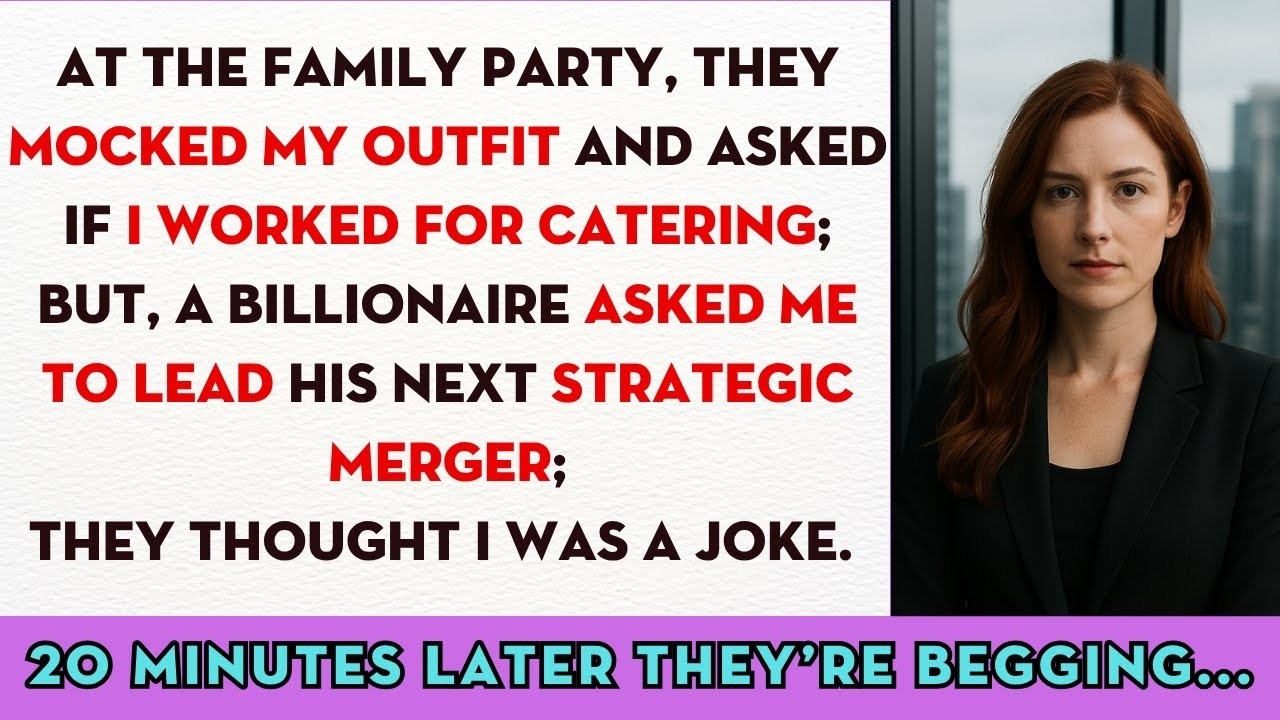 At The Family Party, They Mocked My Outfit And Asked If I Worked For Catering; 20 Minutes Later