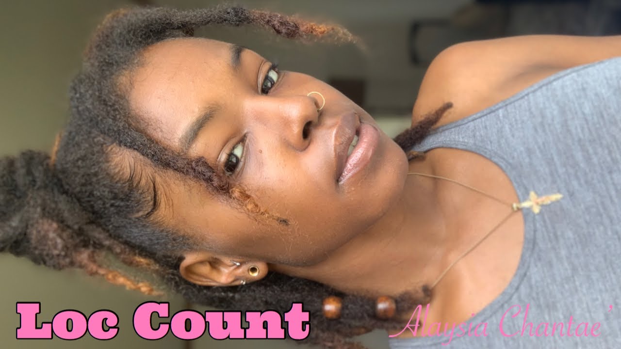 HOW MANY LOCS DO I HAVE?| Loc Count!| Alaysia Chantae'