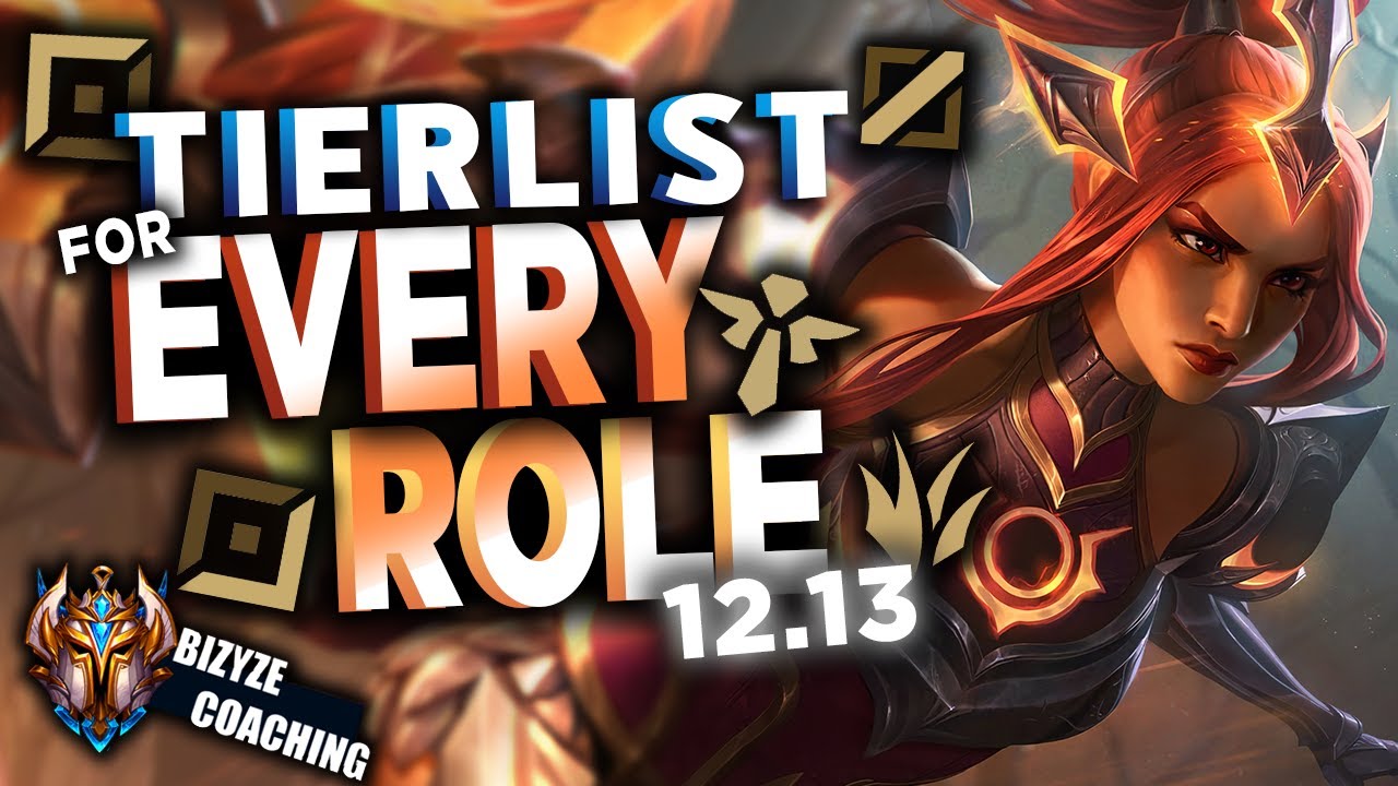 TIERLIST: Best 3 OP Champ To Climb FOR EVERY ROLE - Patch 12.13