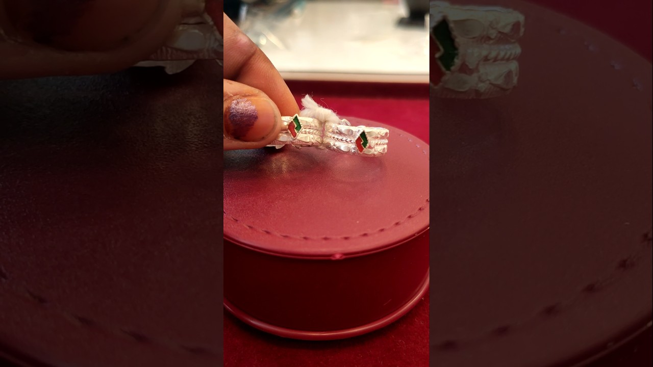 fancy silver Toe ring design #saijewellerssj #viralshort