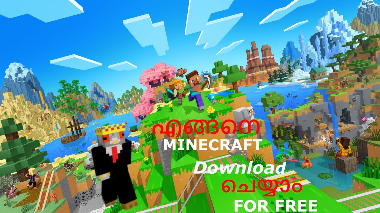 How to download Minecraft for free Sk launcher malayalam java edition  #malayalam #minecraft