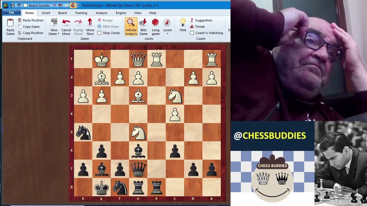 Sesiunea 430: Karlis Klasups vs Mikhail Tal, Vilnius, 1955
