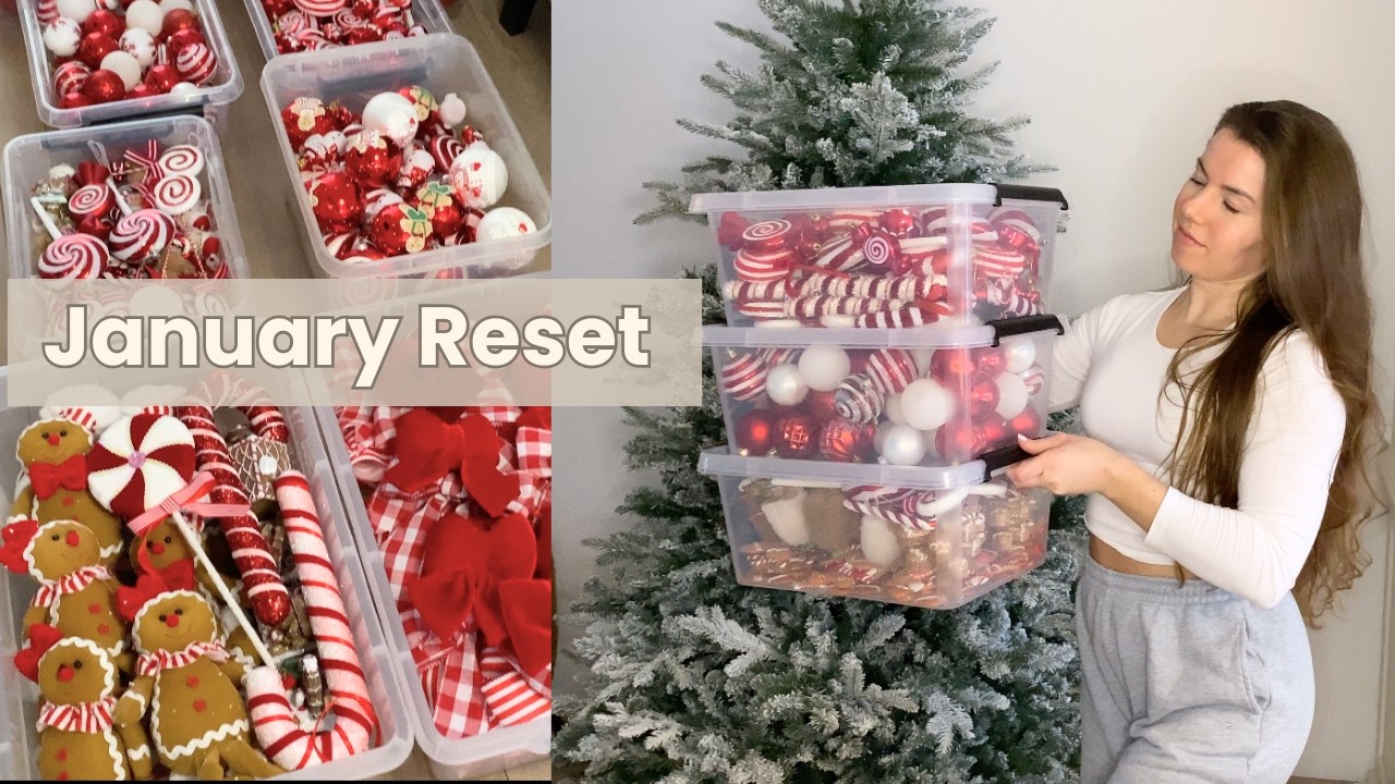 January Reset | Cozy Christmas Clean Up & Slow Living at Home