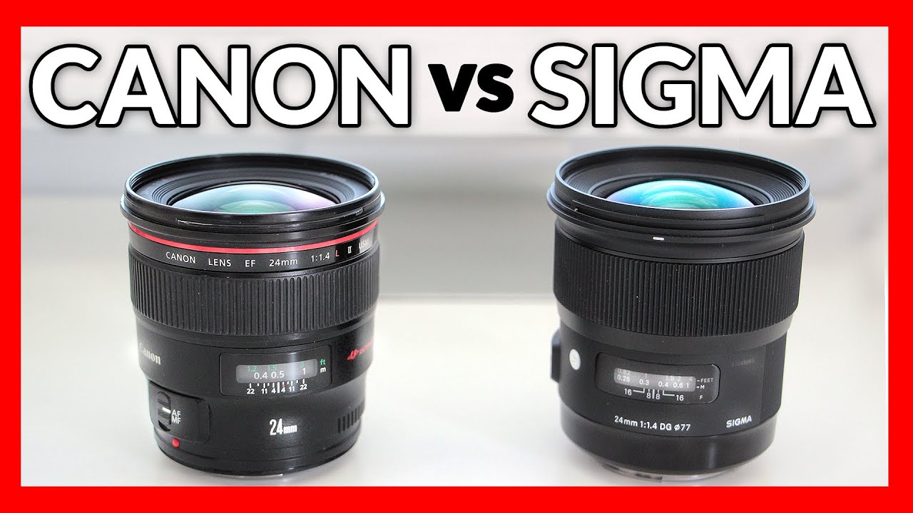 Sigma 24mm 1.4 Art vs Canon 24mm 1.4L II - Lens Shootout