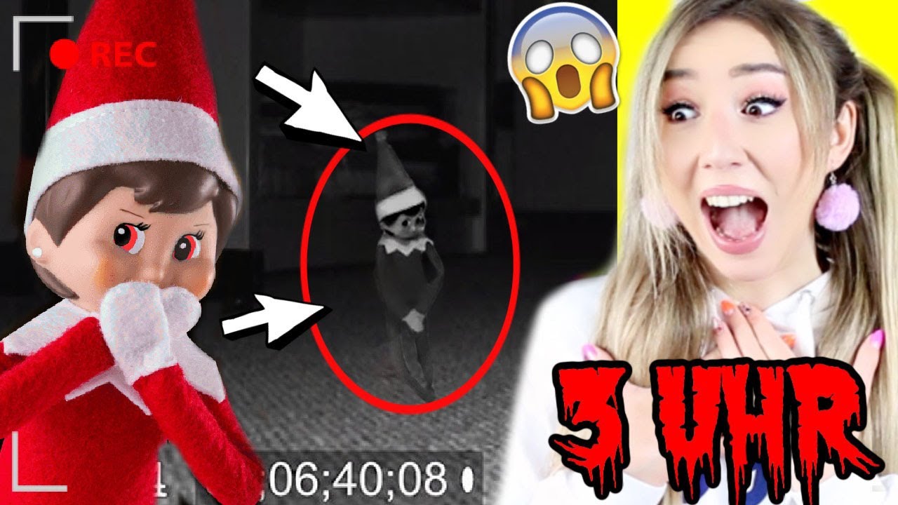 FILME DICH niemals 3 Uhr Nachts f&uuml;r ein VIDEO wenn ELF on the shelf in real life wieder bewegt