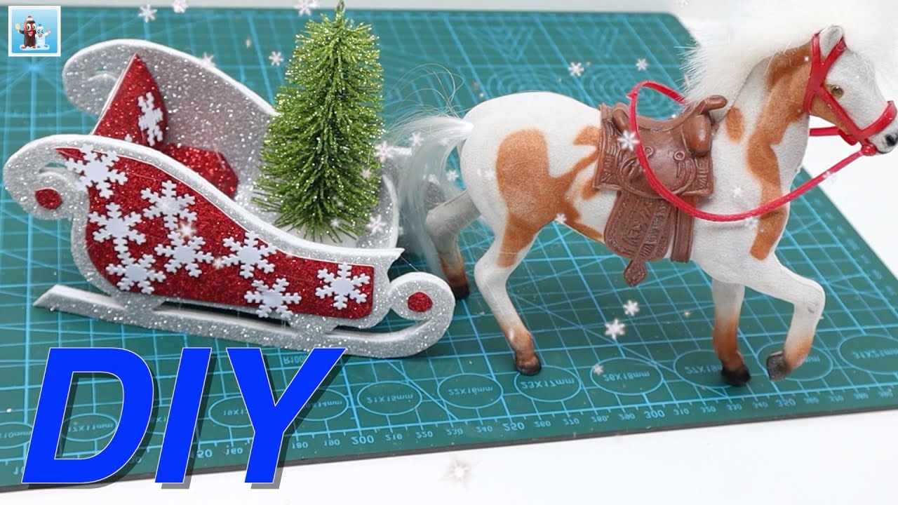 DIY Christmas decorations Santa's Sleigh Handicrafts