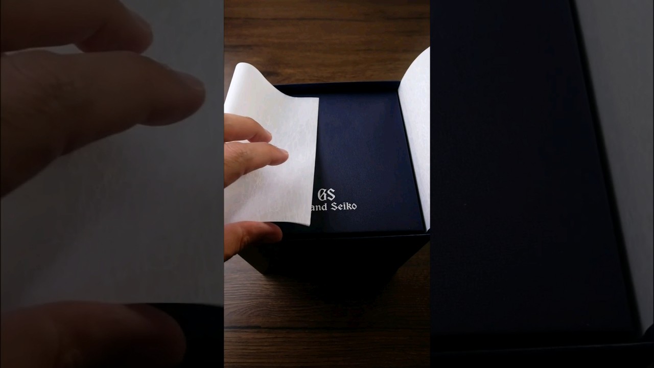 This is how to unbox a Grand Seiko #grandseiko