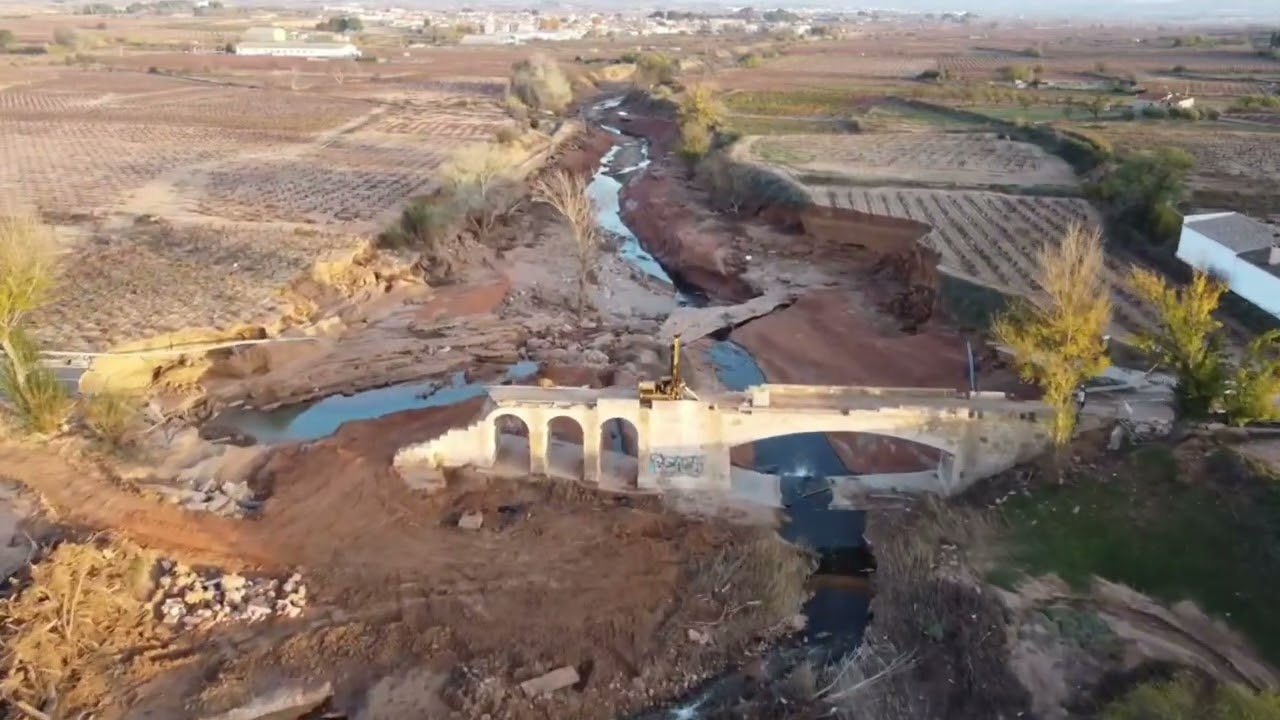 Río Magro San Juan de Requena después de la dana