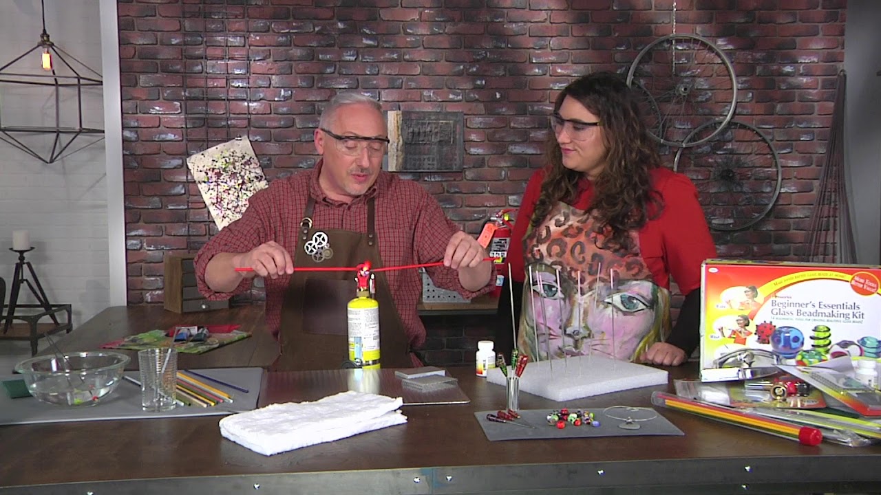 How to use lamp work beads in a design on Make It Artsy with Joe Rotella (411-3)