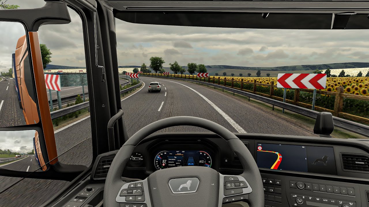 4K Realistic Mod Ultra Graphic MAN TGX |Euro Truck Simulator 2 1.56 Snowymoon Mod Gameplay