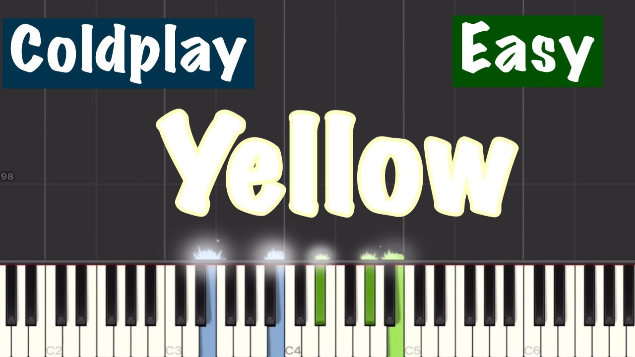 Coldplay - Yellow Piano Tutorial | Easy