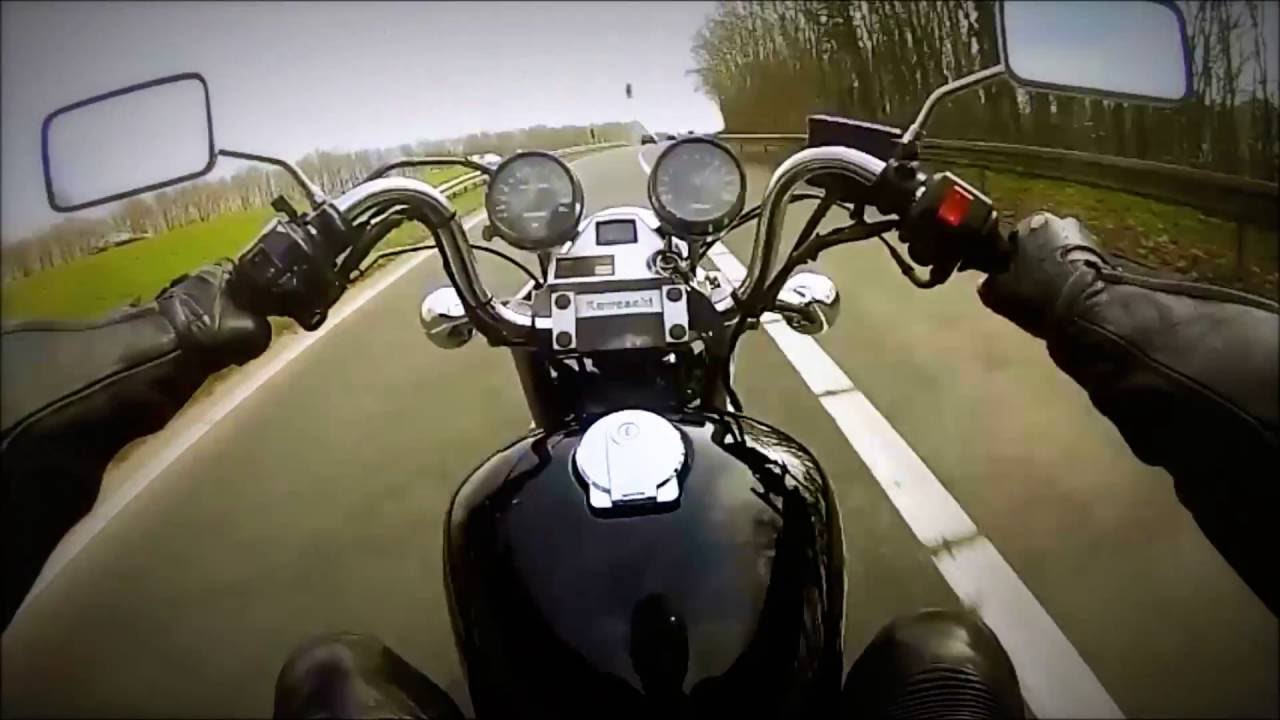 Breaking rules - 1986 Kawasaki LTD454 /  EN450 Go-pro test Streetbike