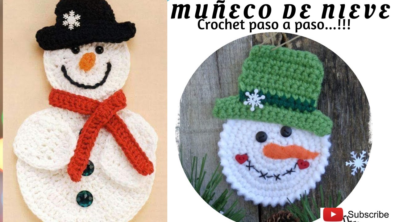 Muñecos de NAVIDAD colgantes para Navidad Crochet 2022🎄