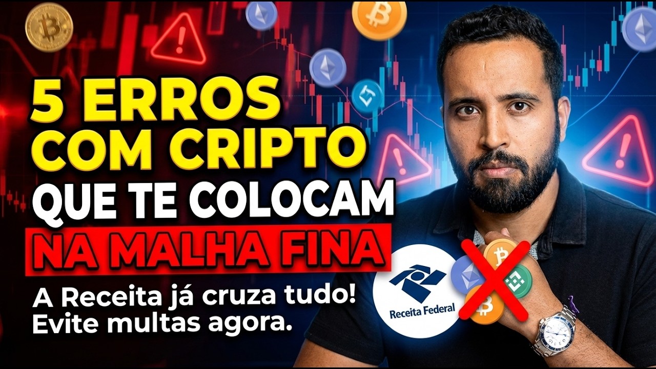 Evite a Malha Fina: 5 Erros com Criptomoedas no IR