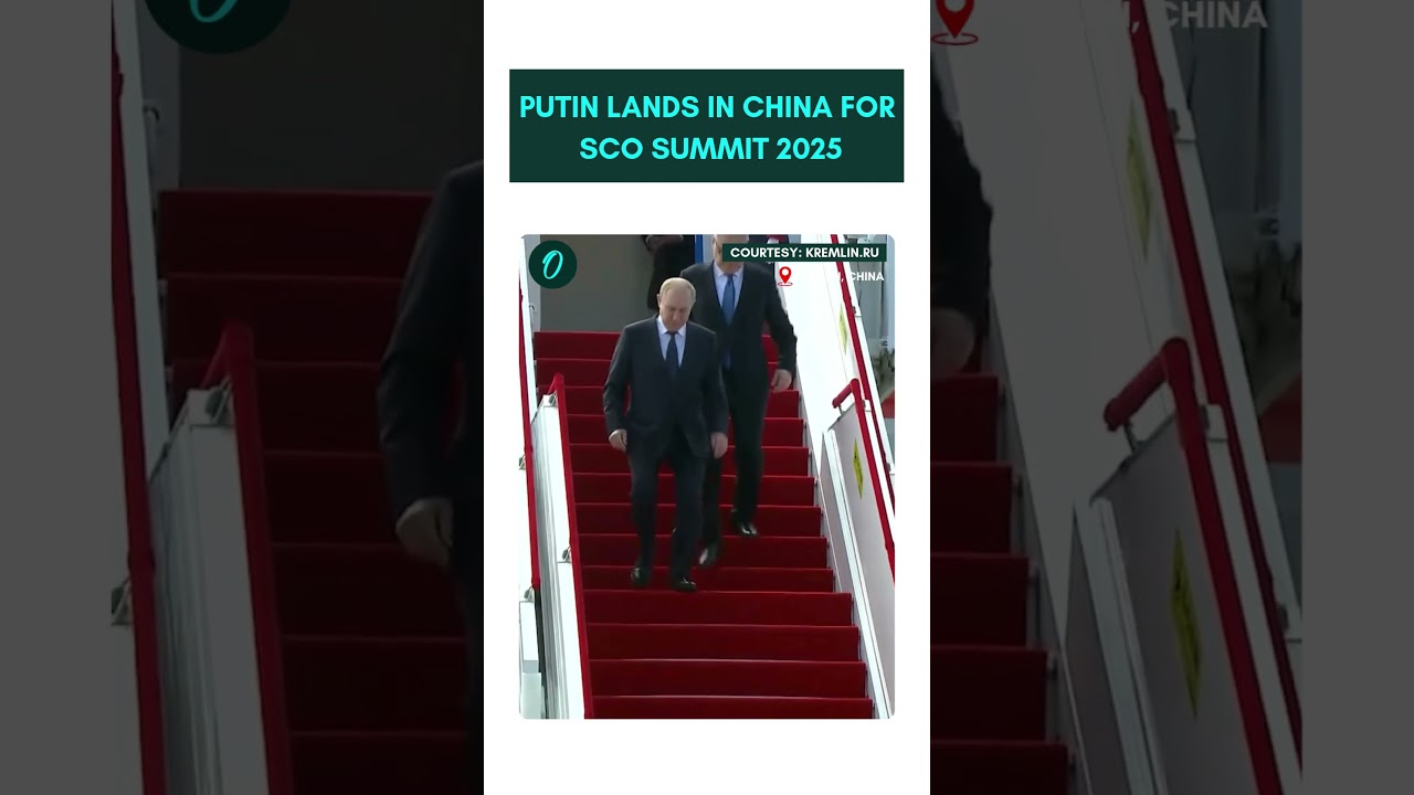 Putin Lands In China for SCO Summit 2025.. #putin #scosummit2025 #oneindia