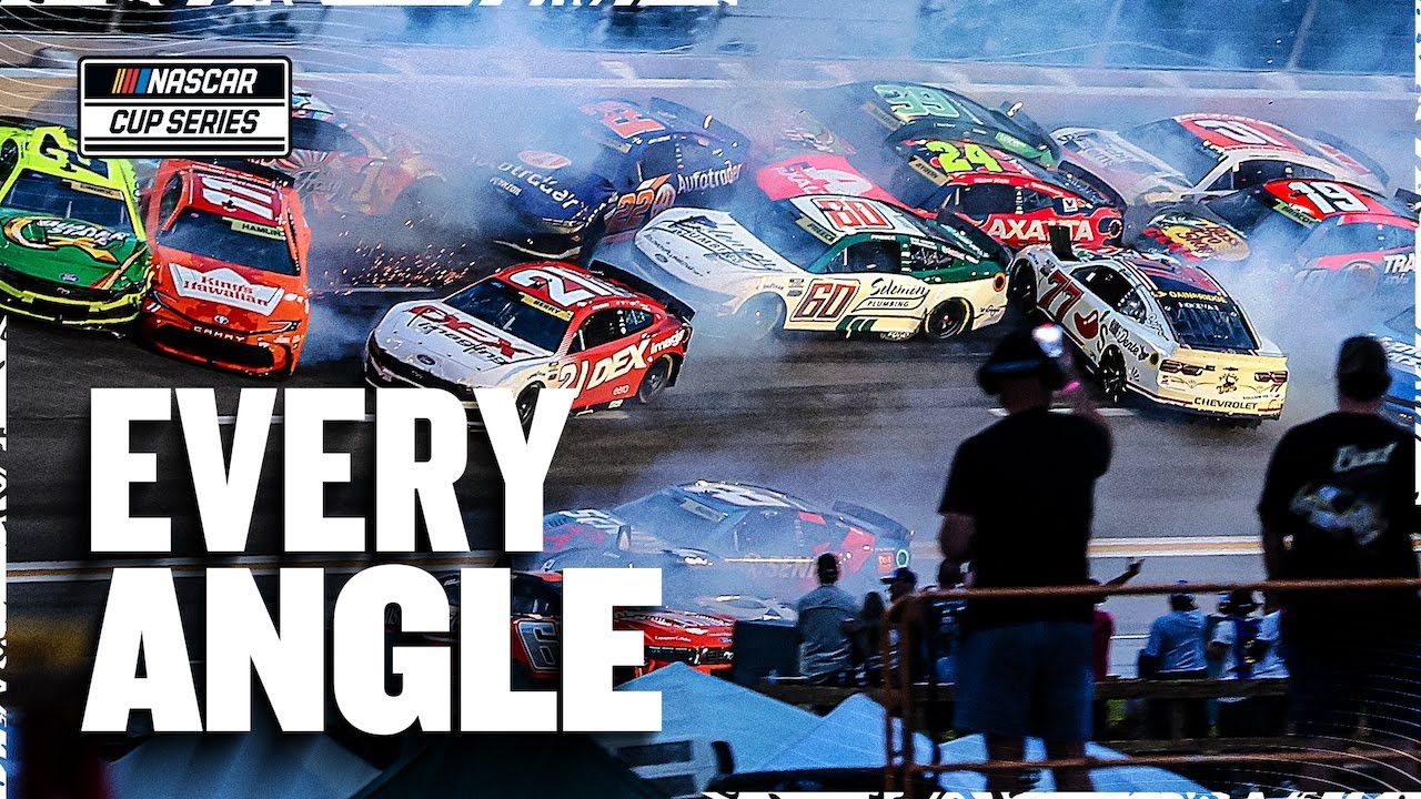ALL Replays of the 22-Car Crash in Atlanta | 2025 NASCAR Cup Series