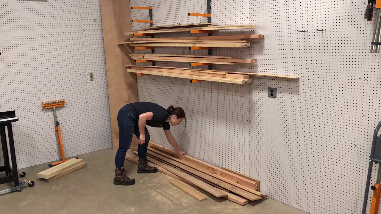 Timelapse: Stacking Wood on the Bora Lumber Storage Rack