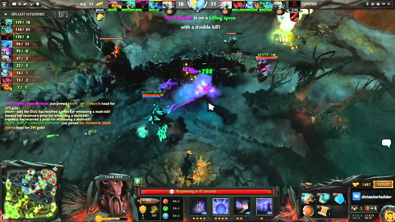 Na`Vi vs Zenith, TI3 Group A, game 1
