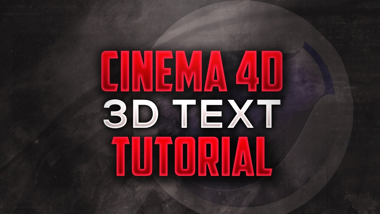 HOW TO MAKE COOL 3D TEXT WITH CINEMA 4D 2016 (COLLAB)