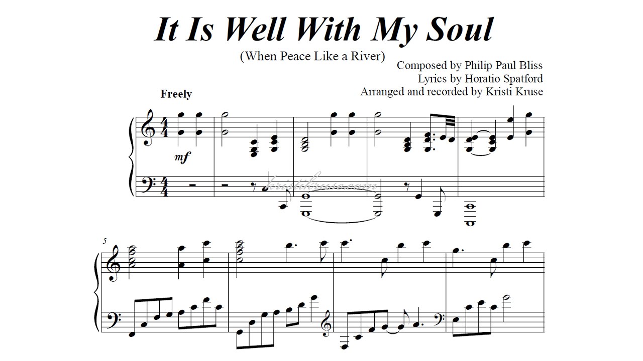 It Is Well With My Soul ✨🤍 (When Peace Like a River) Piano Solo