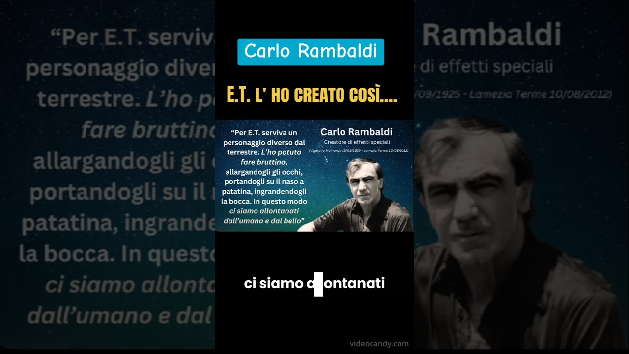Carlo Rambaldi ed E.T. 