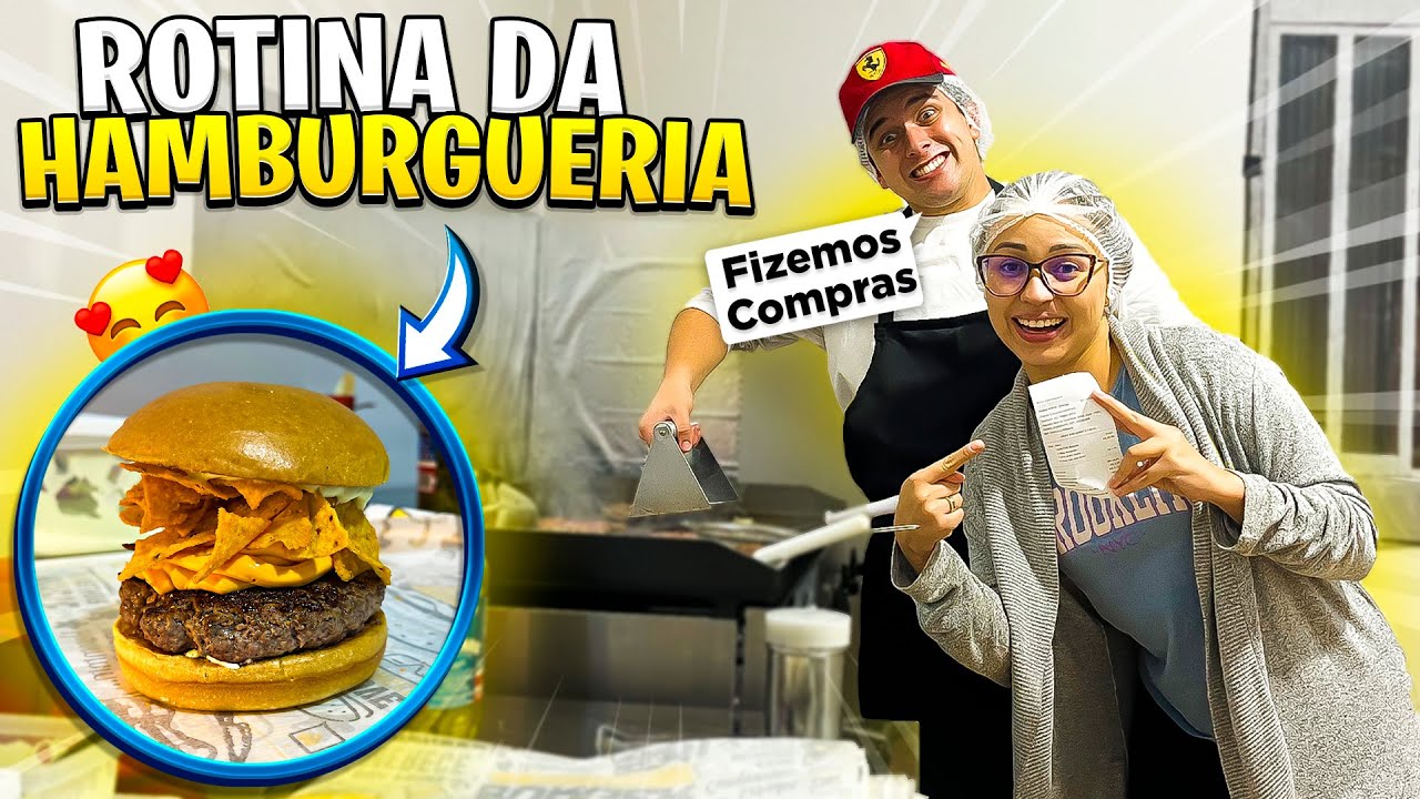 NOSSA ROTINA SENDO DONOS DE HAMBURGUERIA