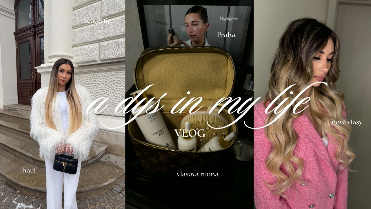 DAYS IN MY LIFE VLOG I nové vlásky, nákupy v Praze, tip na zimní kožíšek a nová vlasová rutina
