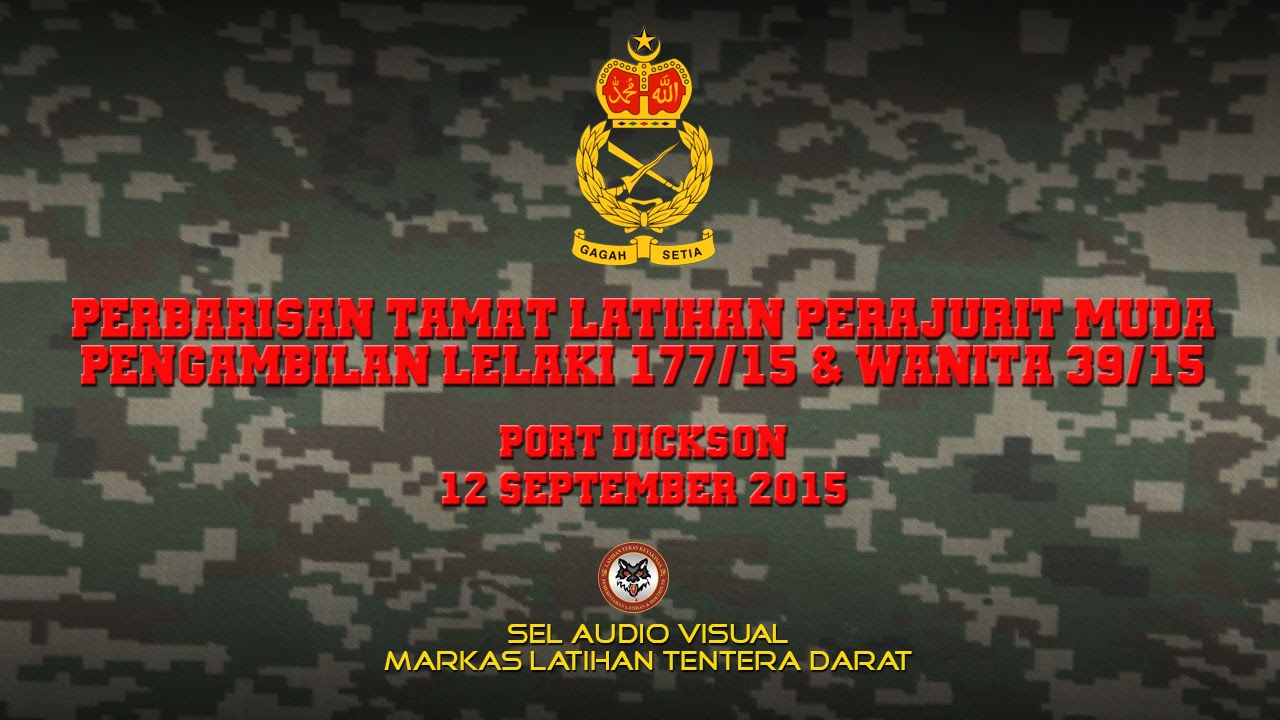 PERBARISAN TAMAT LATIHAN PERAJURIT MUDA PENGAMBILAN LELAKI 177/15 & WANITA 39/15