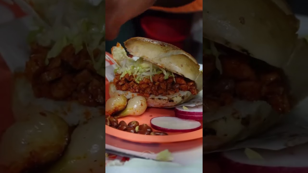 Cemitas de carne enchilada en Loma Bonita, Puebla 👀🤤