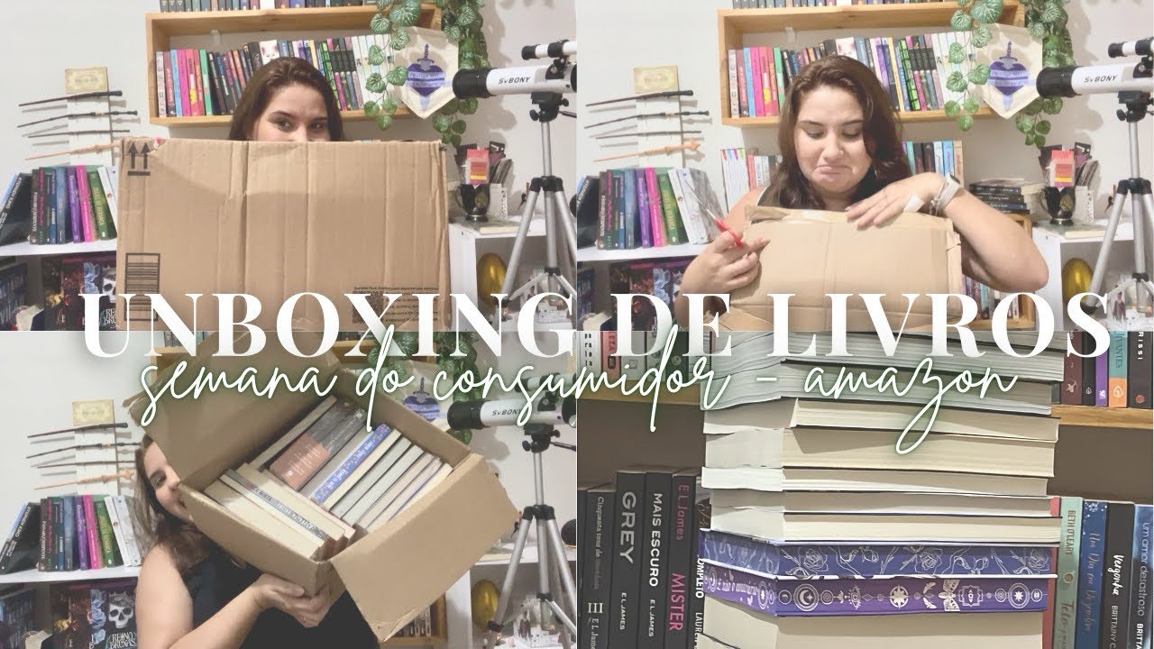 UNBOXING DE LIVROS - mimos do esquenta da semana do consumidor da Amazon + de 15 livros | MA