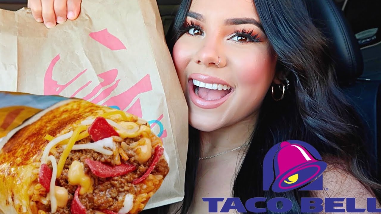 Мукбанг от TACO BELL! Новый буррито с сыром на гриле!
