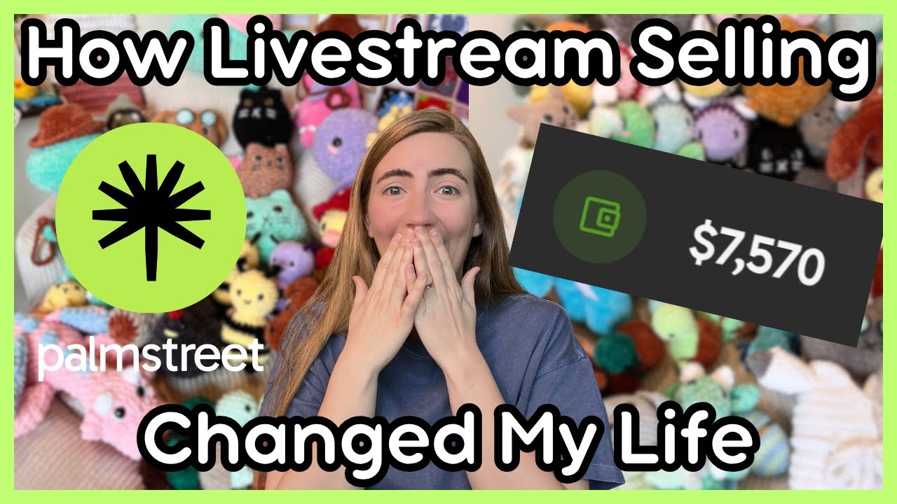 How I Started Livestream Selling on Palmstreet 🌿 Selling Tips & Shop Setup! ✨ Crochet Market Recap