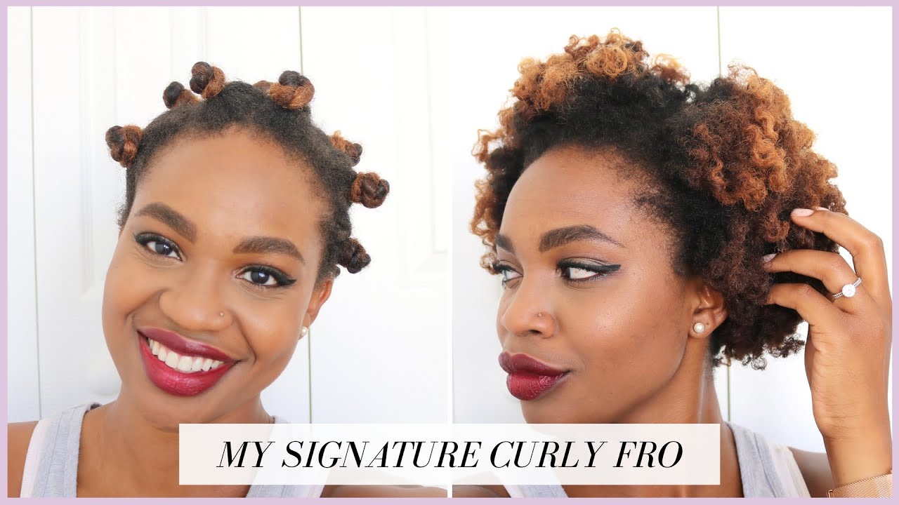 My Signature Curly Fro on Kinky Natural Hair