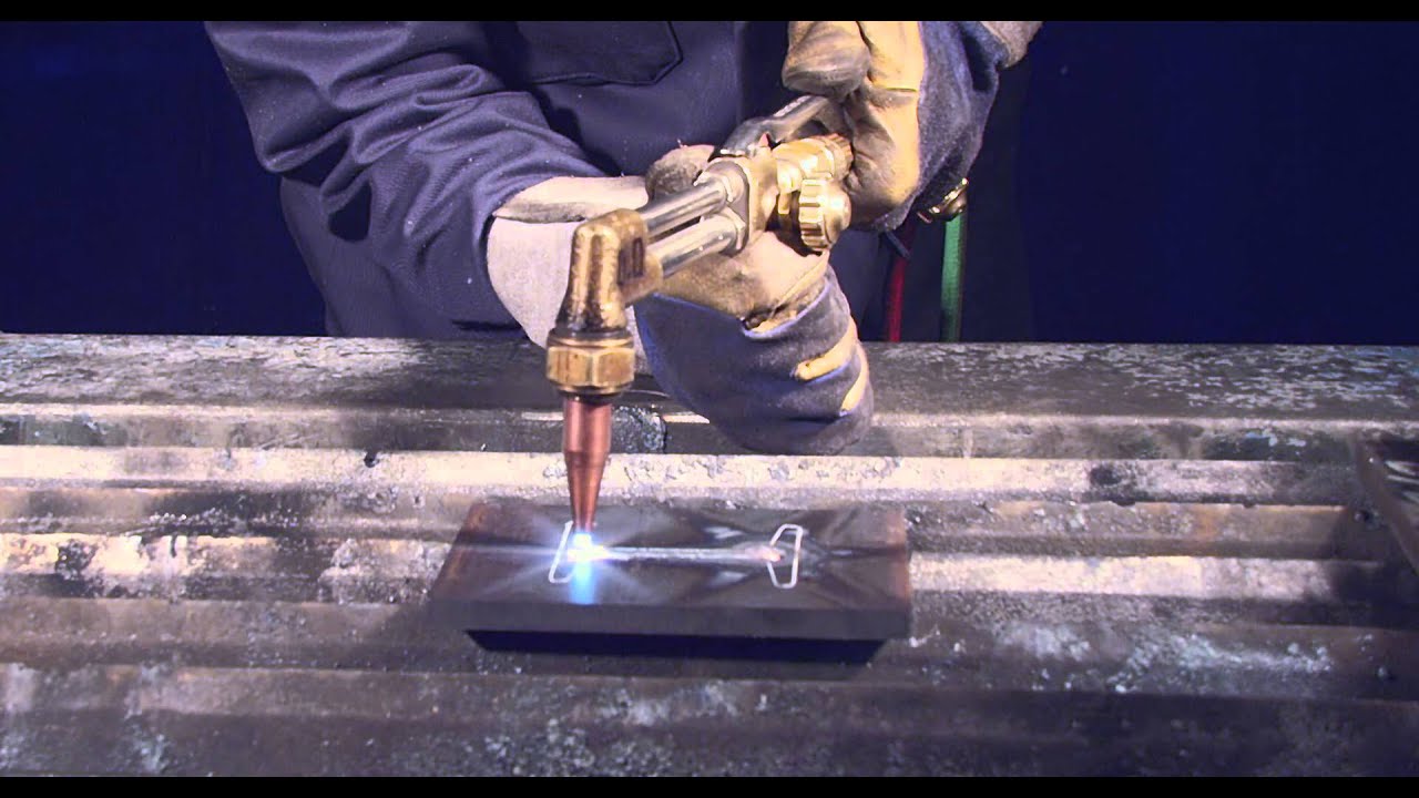 NAIT demonstrates first year welding oxyfuel cut