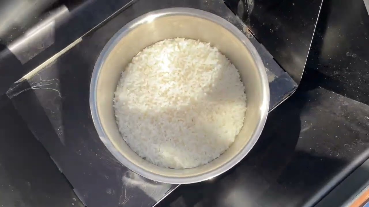 Cooking with no gas, fire wood or electricity.