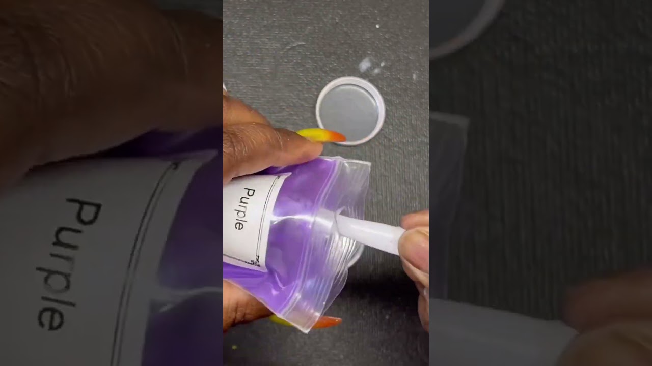 Making custom color acrylic #nails #customacrylic #mixingpigments #coloracrylic