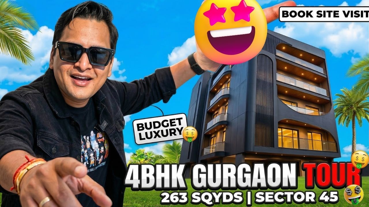 Ultra Luxury BUILDER FLOOR IN GURGAON 🤩 | 4 BHK Sector 45 Tour!