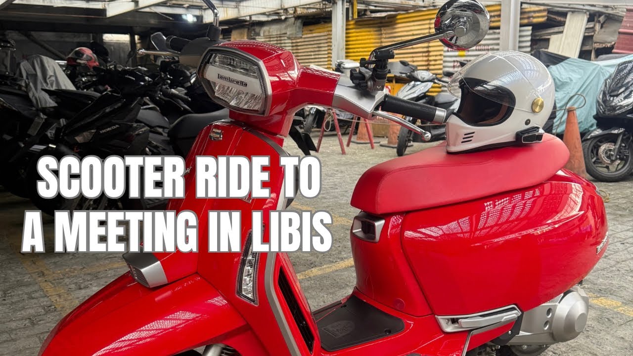 Scooter Ride to a Meeting in Libis