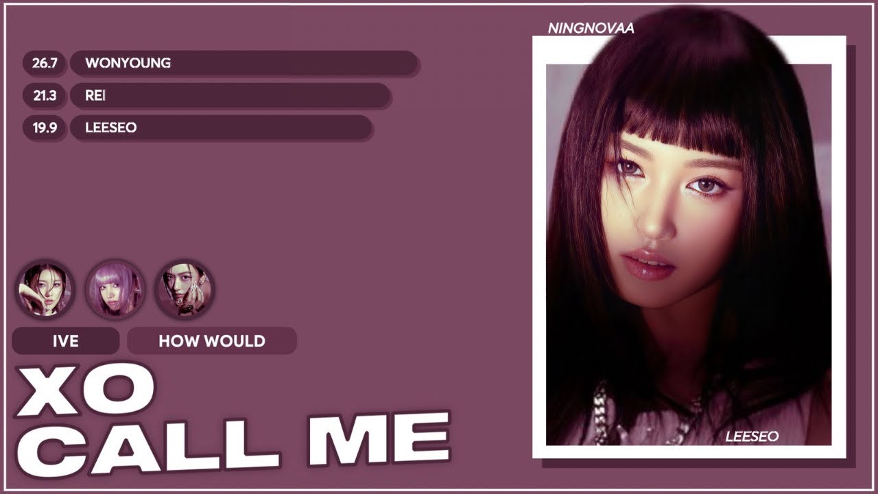 IVE – XO CALL ME `how would`