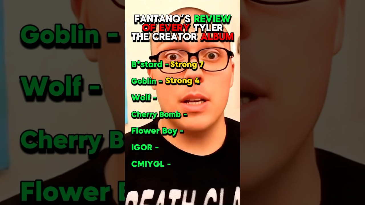 Fantano&rsquo;s Review of Every Tyler The Creator Album #rap #hiphop #tylerthecreator #flowerboy #igor