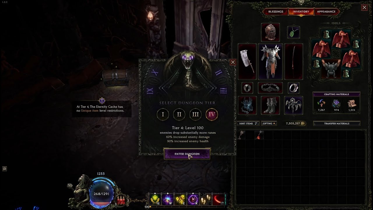 Last Epoch 1.0 - Void Knight VS Temporal Sanctum TierIV full run