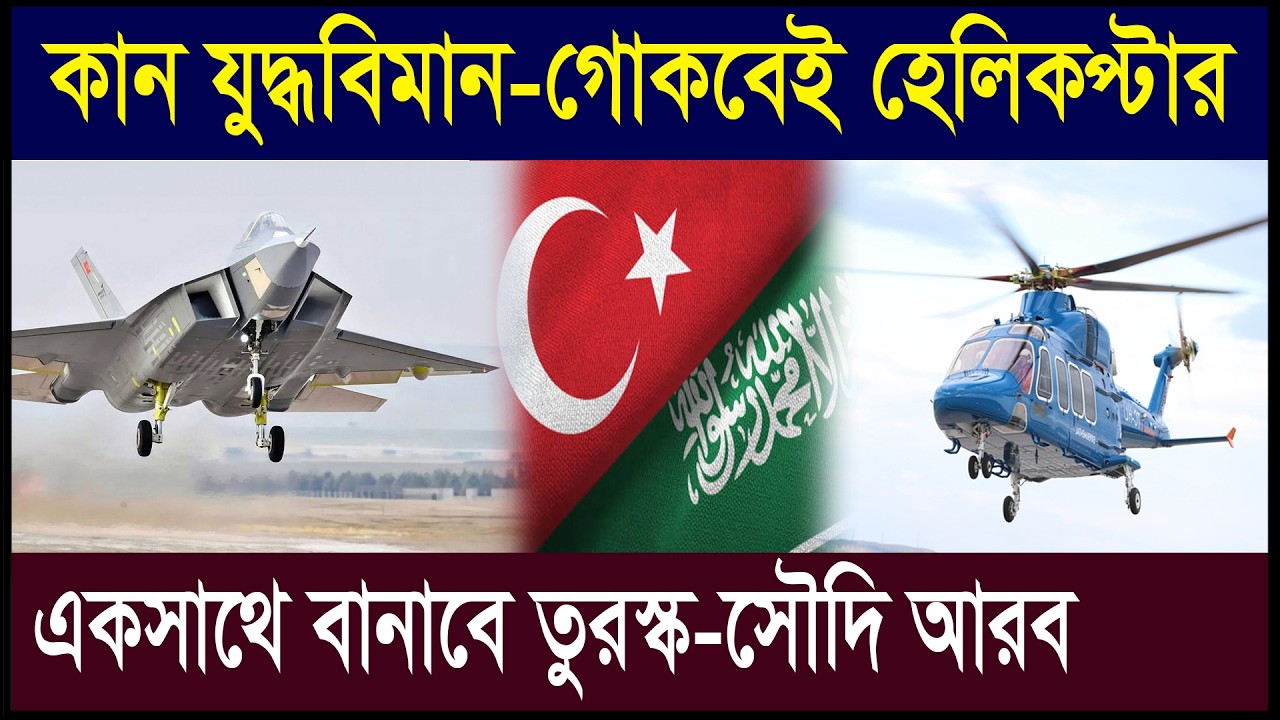 তুরস্ক ও সৌদি আরব একসাথে বানাবে কান যুদ্ধবিমান ও গোকবেই হেলিকপ্টার | মুসলিমদের নতুন শক্তি | Geotics
