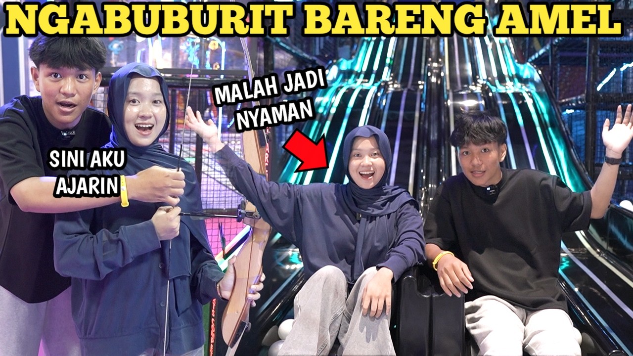 NGABUBURIT BARENG PACAR TEMEN! AMEL RIO NYAMAN