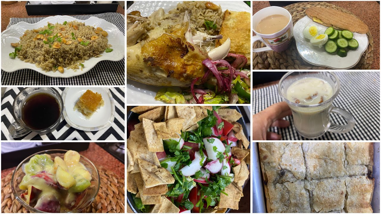 تحدي نزول الوزن في رمضان 💪🏻سلطه فتوش+ارز مبهر +حلو الفاكهه ❗️حتخسي بدون حرمان#اكسبلور #رمضان 