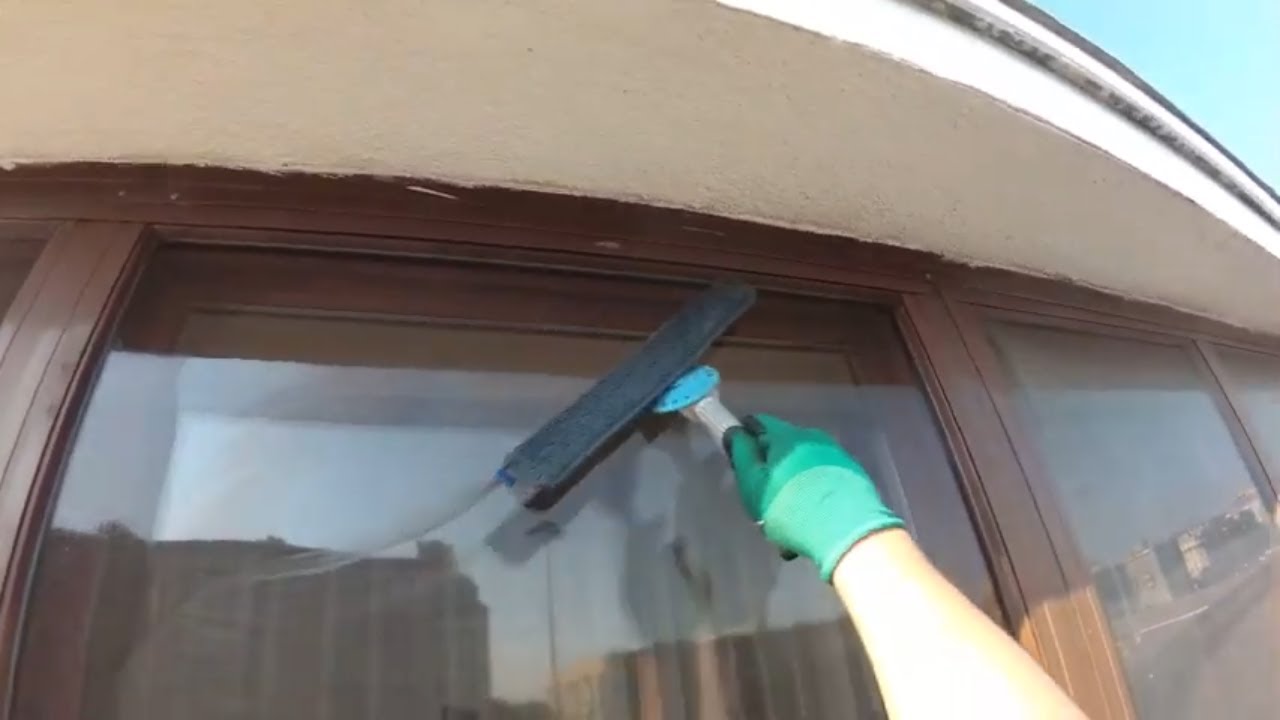Как мыть окна.  Мойка окон Wagtail High Flyer  Squeegee 35см.