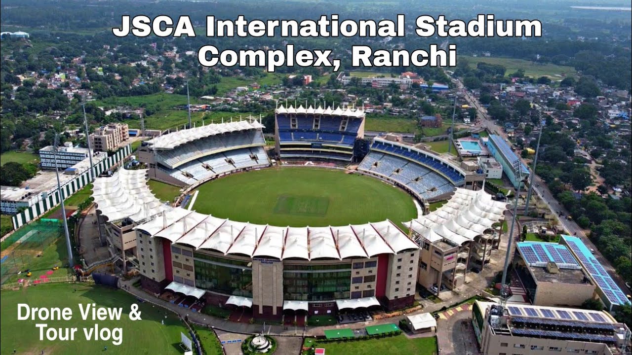 JSCA International Stadium Complex Ranchi | Ranchi Stadium | Drone view & Tour vlog