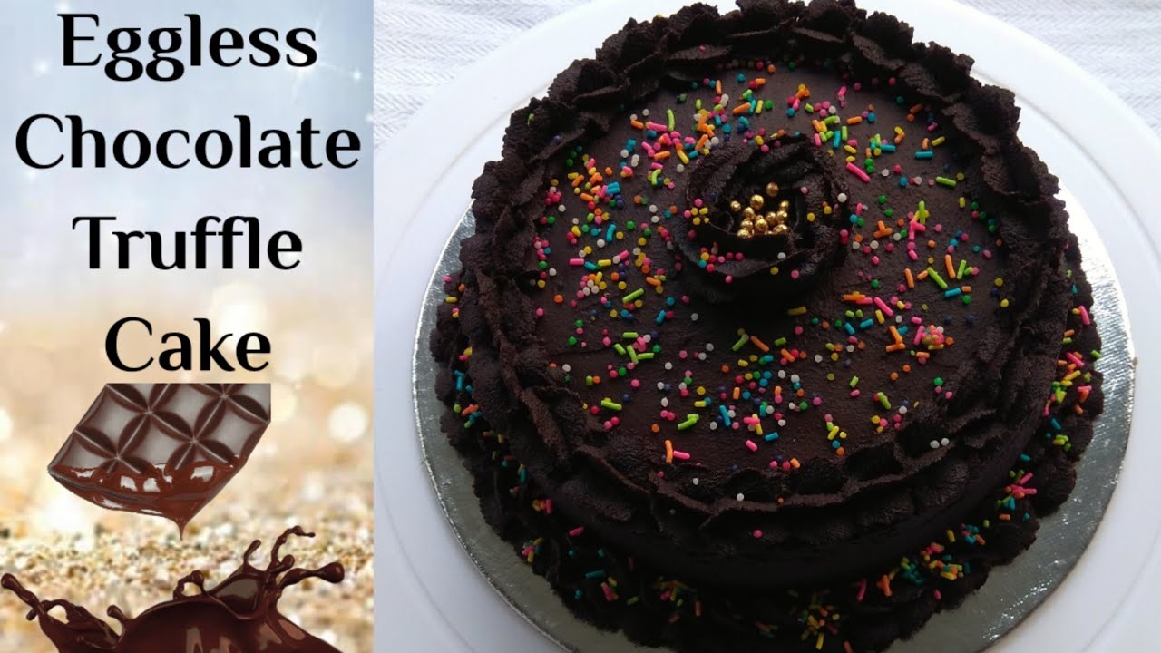 Eggless Chocolate Truffle Cake || Chocolate Truffle Cake || Chocolate Cake || Eggless Chocolate Cake