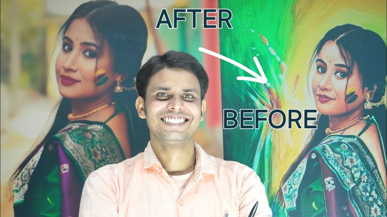 How to a  colour realistic face painting Biggest artist Suman 